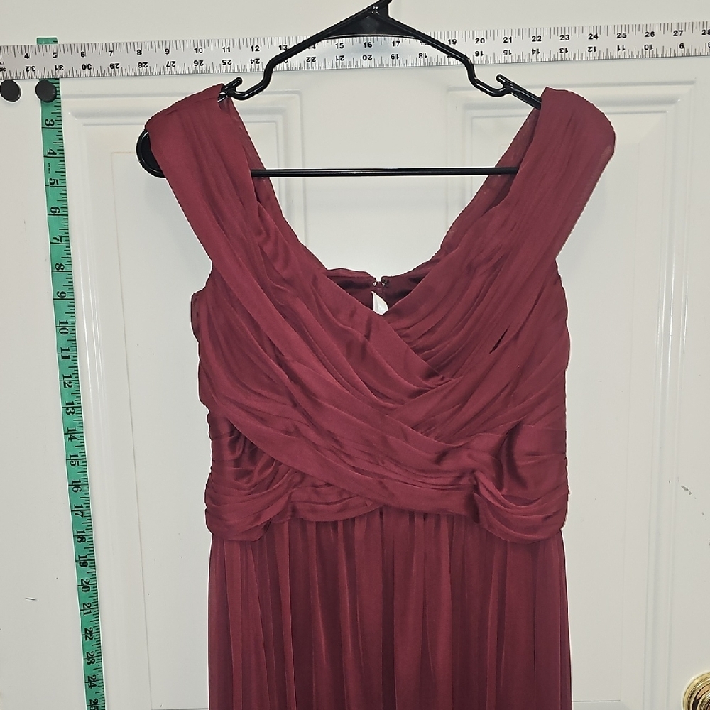 Gown, Bride, Party, Wedding, Wine, Flowy, Summer, Simple, Classic, Chic, Beach